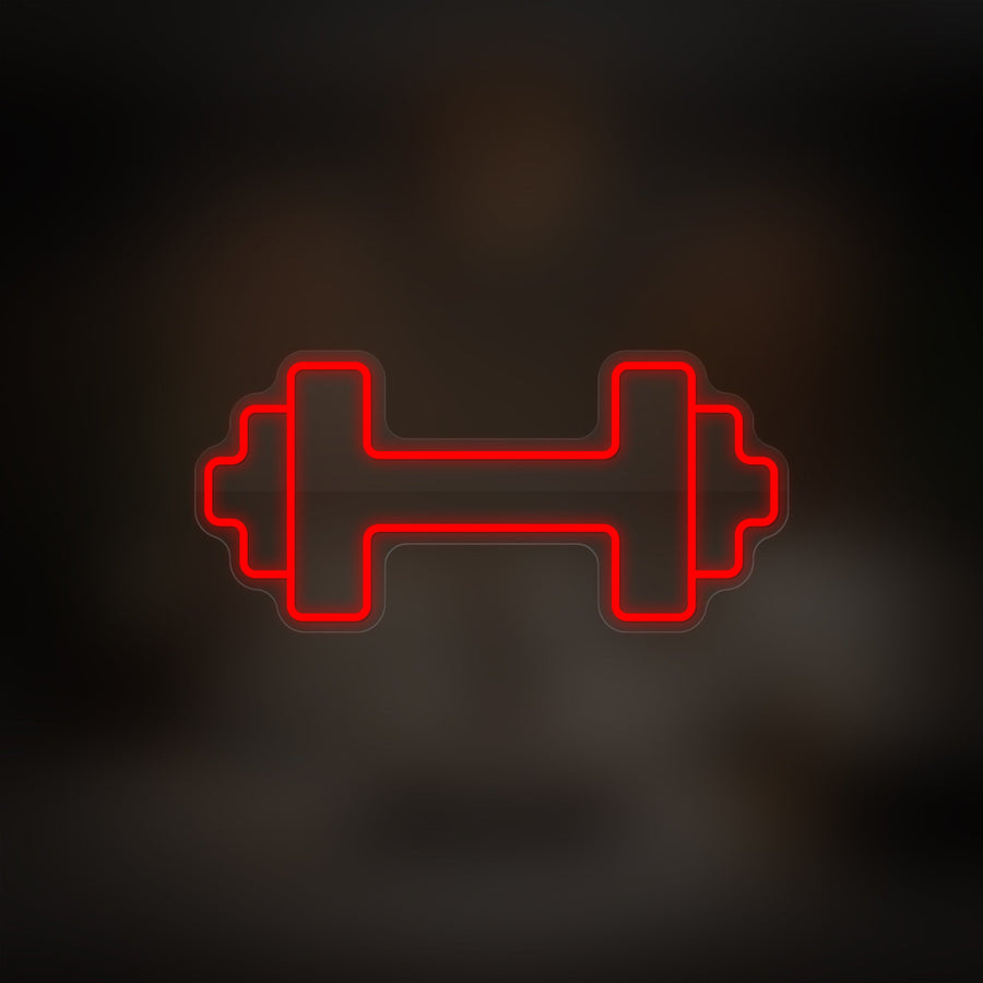 "Barbell" Neon Sign For Gym