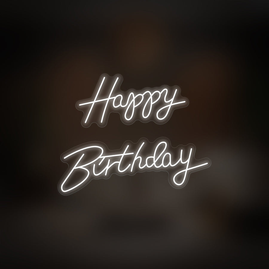 "Happy Birthday" Neon Sign