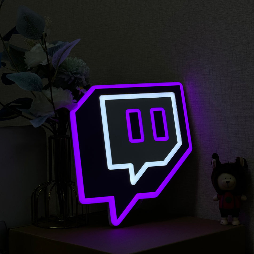 "Twitch Logo" Neon Like Sign