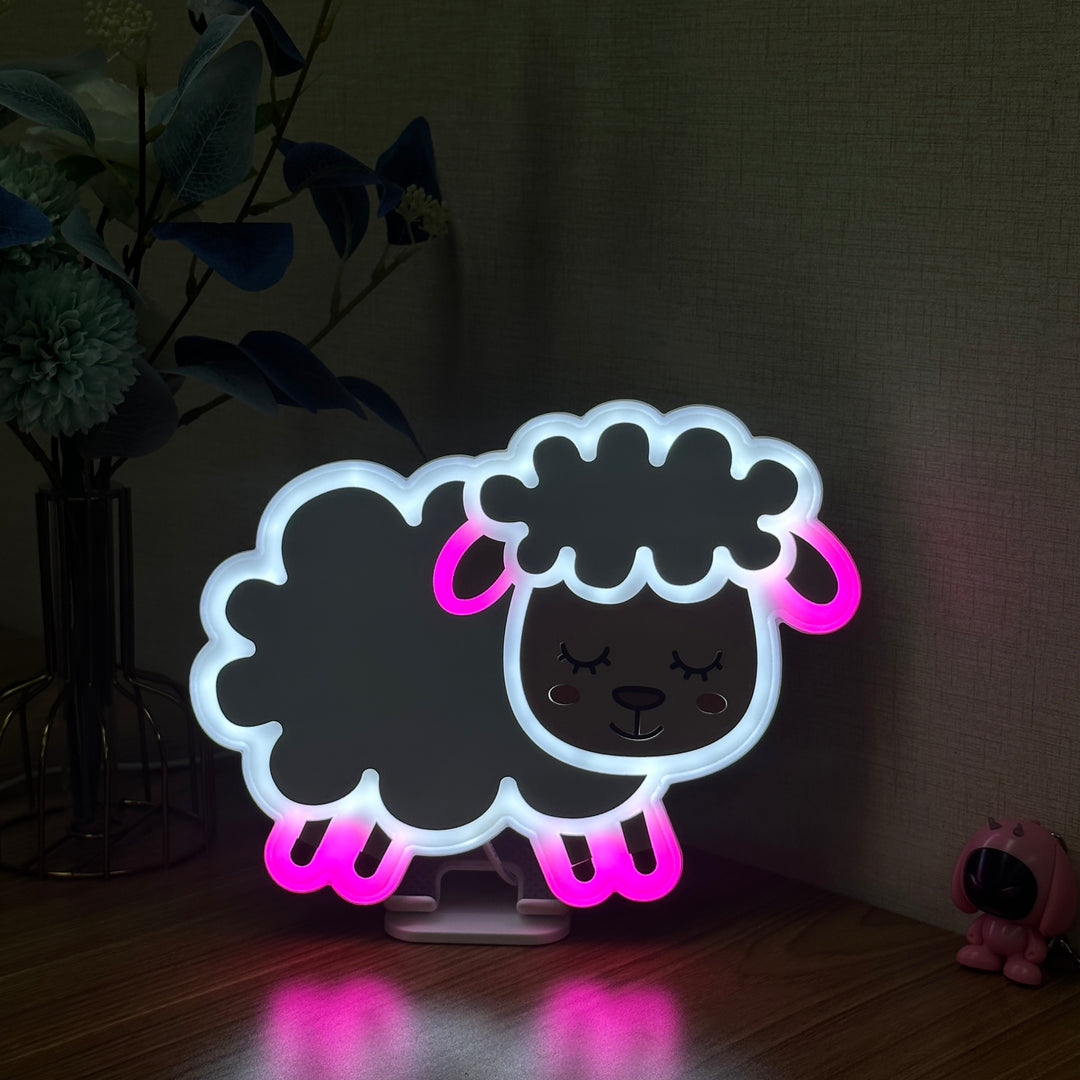 "Cute Sheep" Neon Like Sign