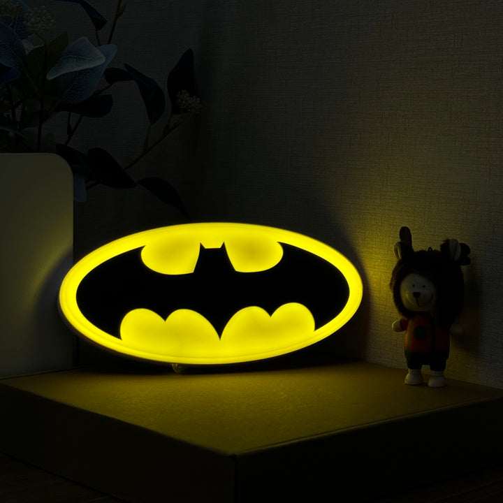 "Bat Logo Art" Neon Like Sign
