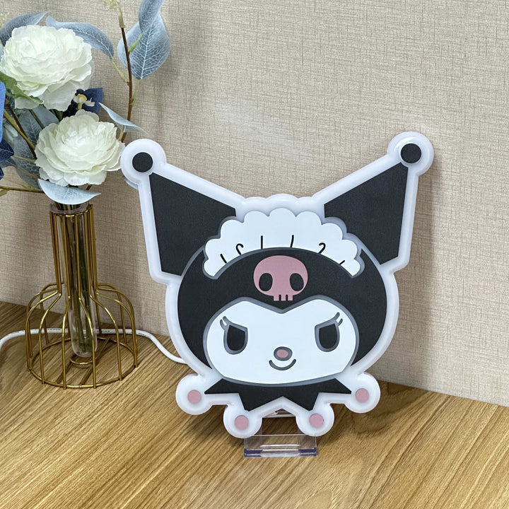 "Kuro Cat, Cartoon Character" Neon Like Sign