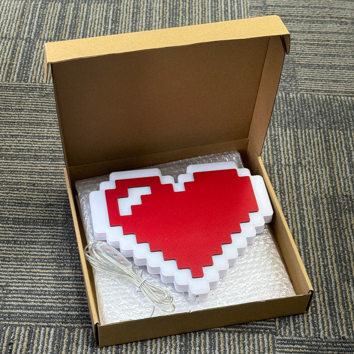 "Legend of Zelda 16-bit Heart" Neon Like Sign