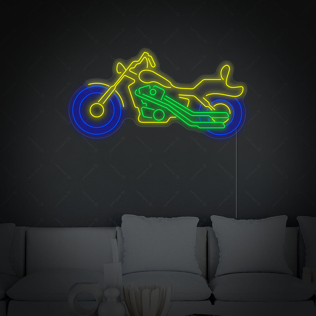 Cozyle Motorbike Neon Sign, Motorcycle Neon Sign, Garage Neon Sign