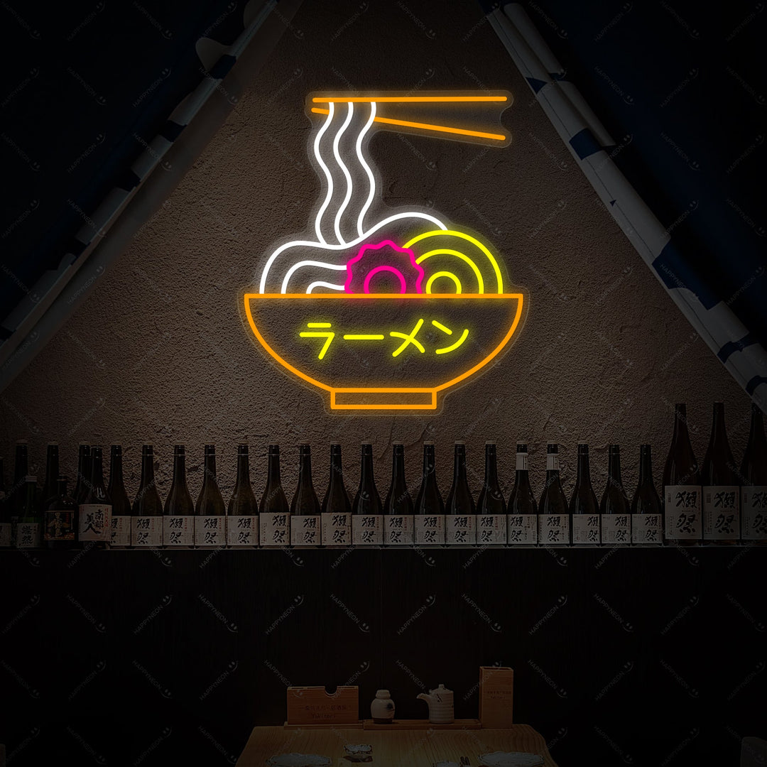 Ramen Japanese Noodle Neon Sign, Japanese Restaurant Wall Decor