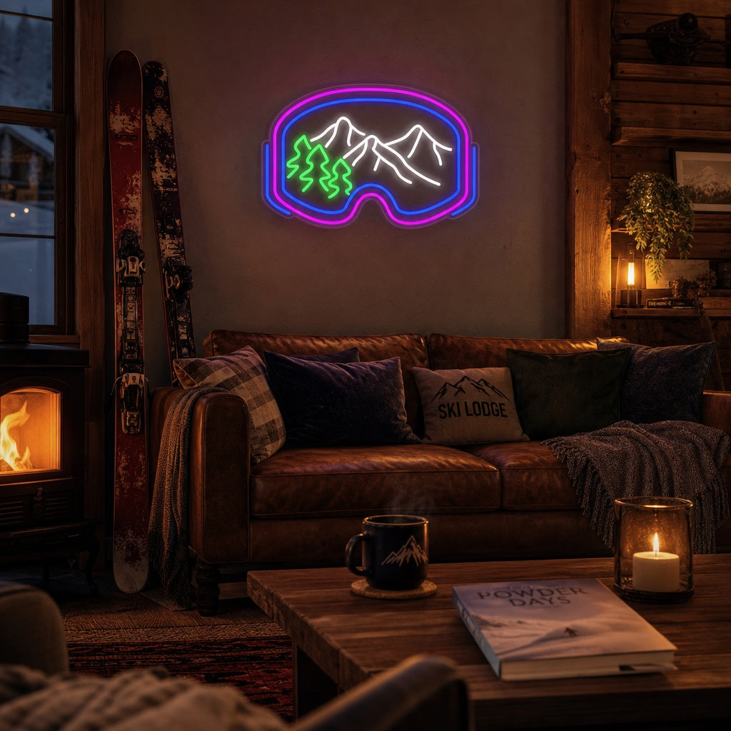 ski goggles neon Sign, Skiing Neon Sign, Snow Ski Wall Sign, Ski Neon Art Glass / 70CM / Acrylic White game : cyberpunk The soft Wähle Deine Farbe:neon-blue pink gloss Keksdosen metall kaufen &