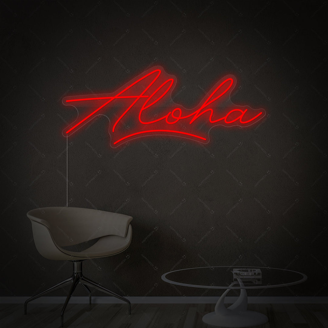 "Aloha" Neon Sign