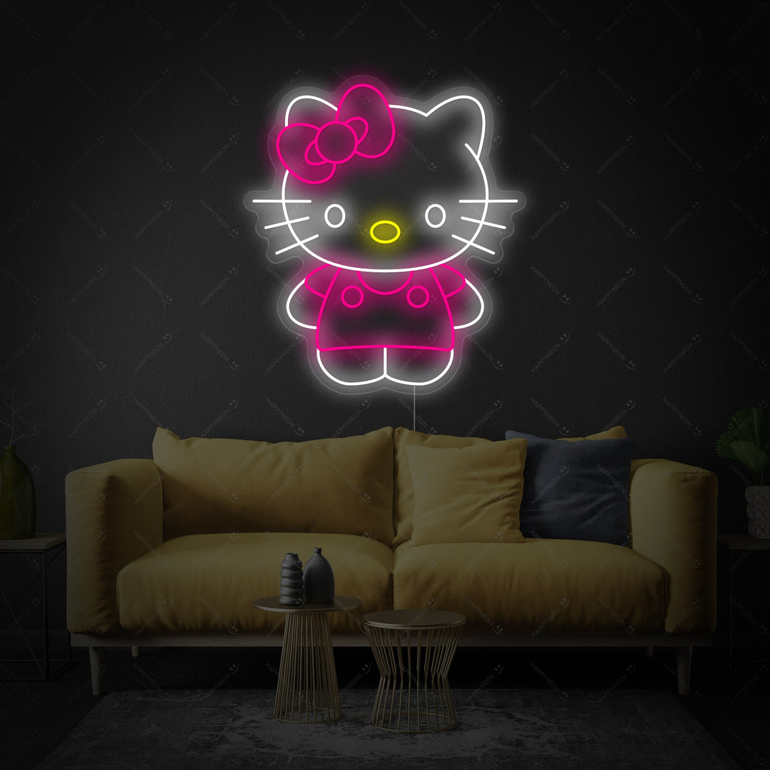 "Anime Kitty Cat" Neon Sign