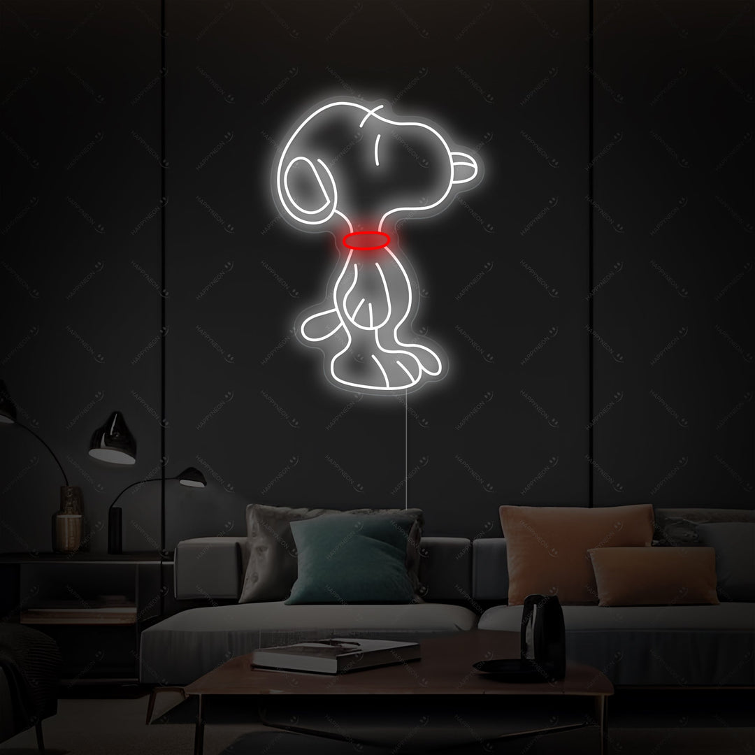 "Cartoon Dog" Neon Sign