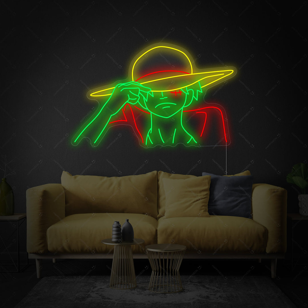 "One Piece Monkey" Neon Sign