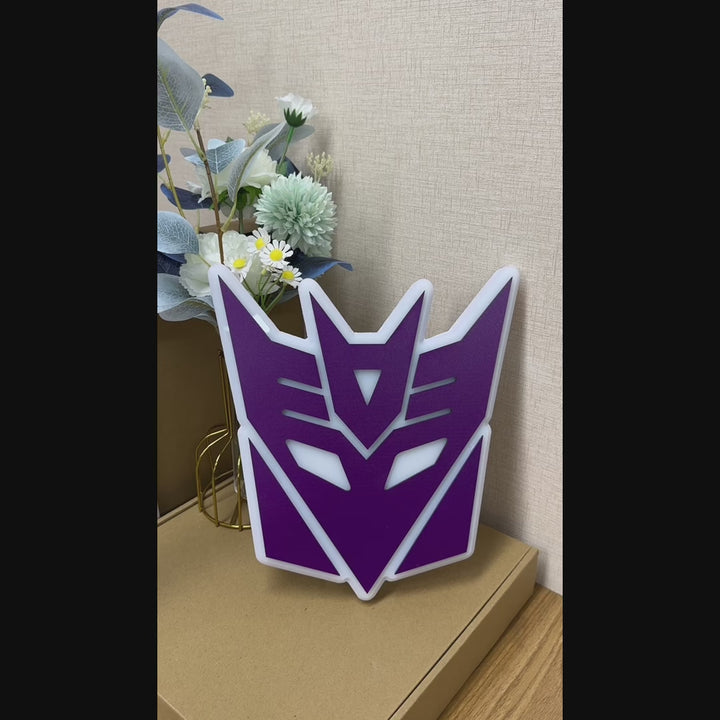 "Decepticons Sign" Neon Like Sign