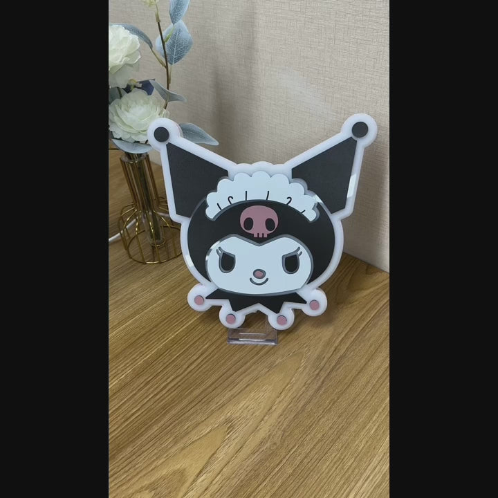 "Kuro Cat, Cartoon Character" Neon Like Sign