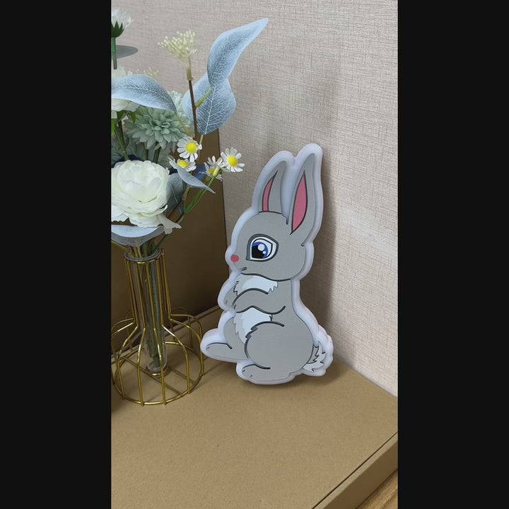 "Cute Bunny" Neon Like Sign