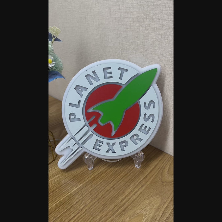 "Planet Express" Neon Like Sign