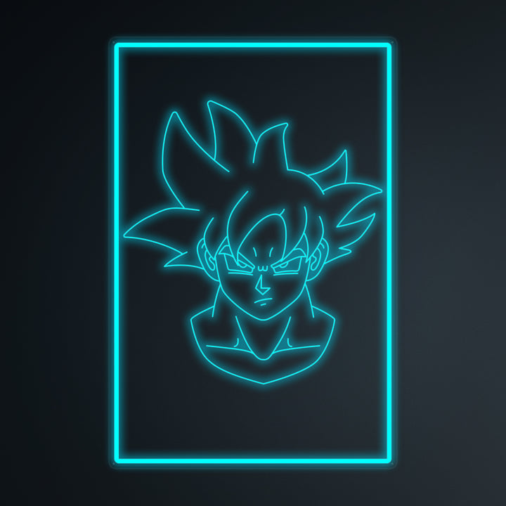 "Anime Goku Ultra Instinct" Mini Neon Sign