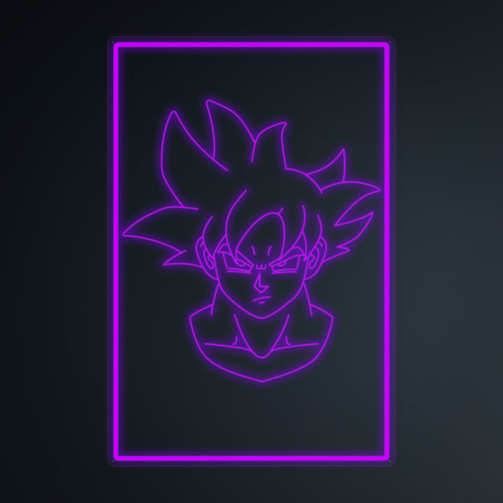 "Anime Goku Ultra Instinct" Mini Neon Sign