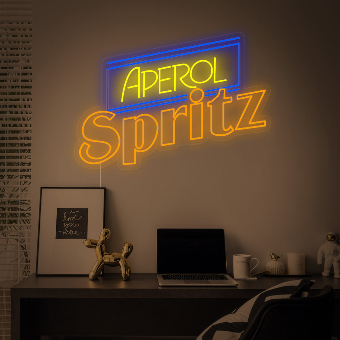 "Aperol Spritz Bar" Neon Sign, Aperol Neon Sign, Aperol Bar Neon Light