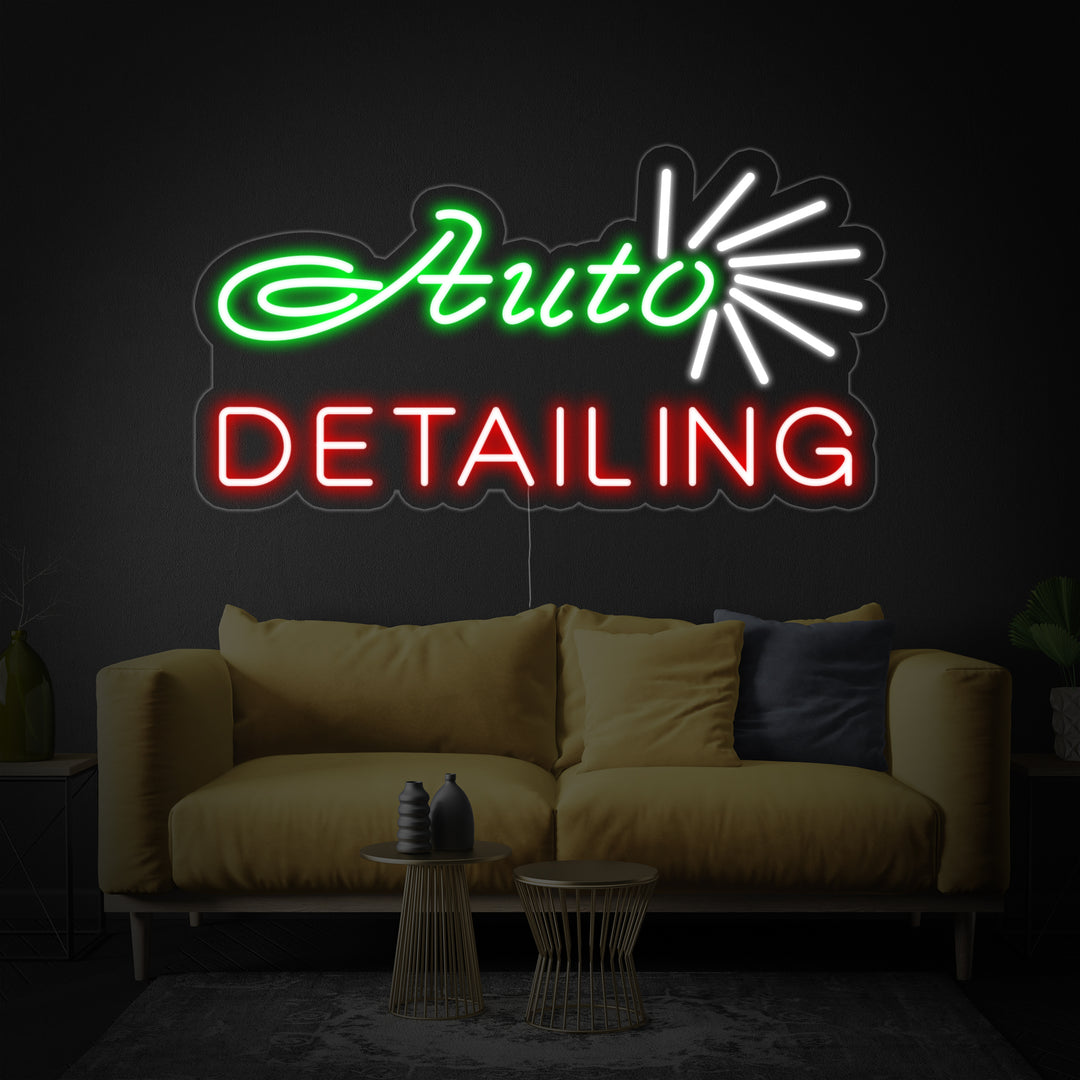Auto Detailing Shop Neon Sign
