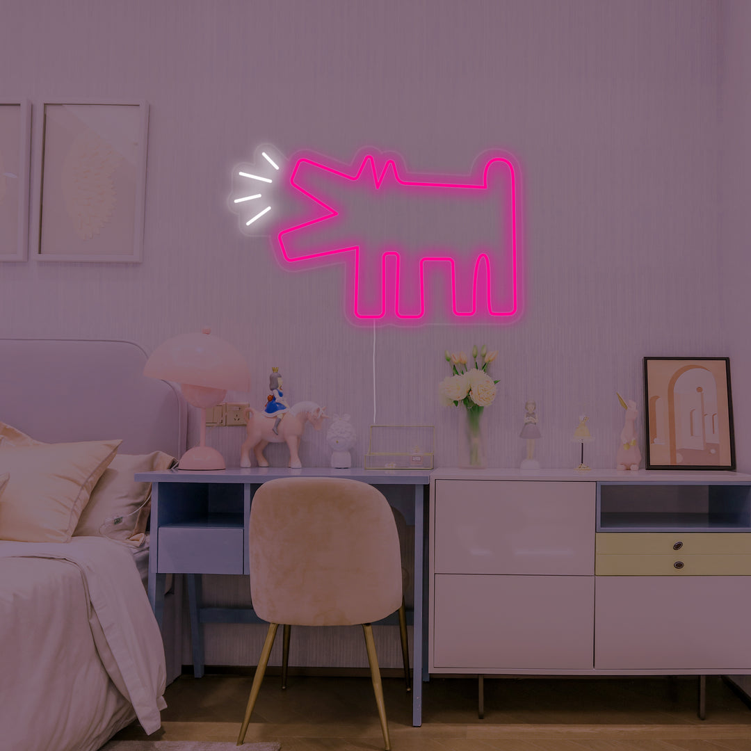 "Barking Dog, Kids Room Decor" Neon Sign, Dog Neon Sign, Kids Room Neon Sign