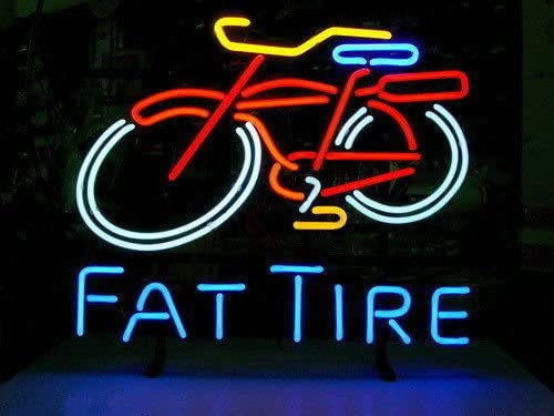 "Fat Tire" Neon Sign, Fat Tire Beer Neon Sign