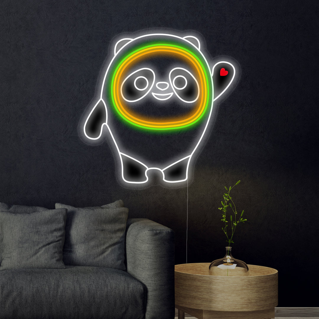 "Bing Dwen dwen Panda Doll Kids Bedroom" Neon Sign