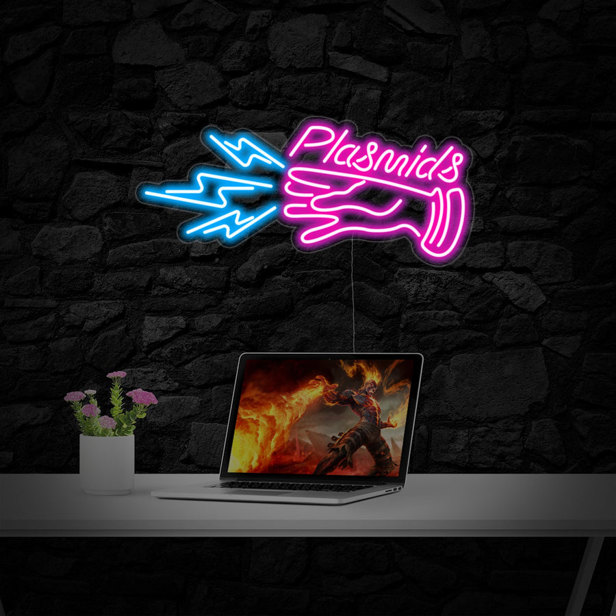 "Plasmids, Gamer Bedroom Decor" Neon Sign
