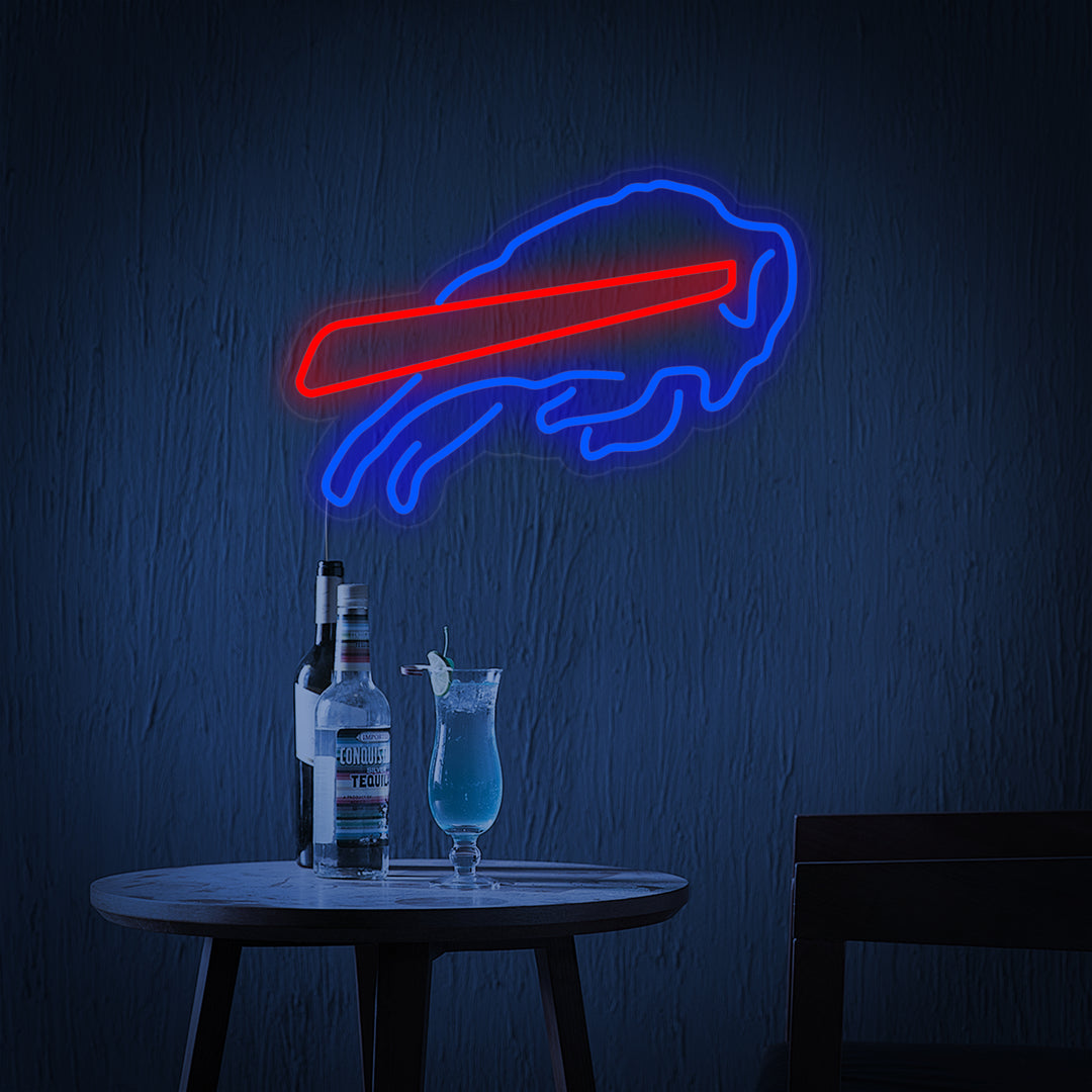 Buffalo Bills Neon Sign, Buffalo Bills Neon Bar Sign, Buffalo Bills LED Sign