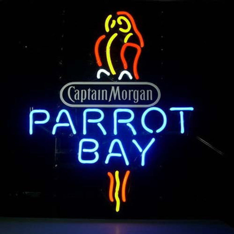 "Parrot Bay Spiced Rum Beer Bar" Neon Sign