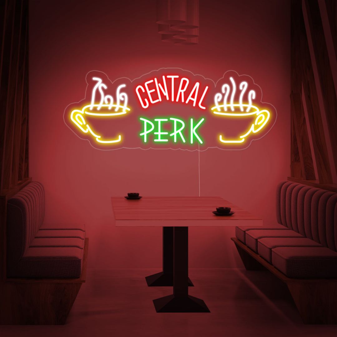 "Central Perk" Neon Sign, Coffee Neon Sign, Coffee Wall Decor