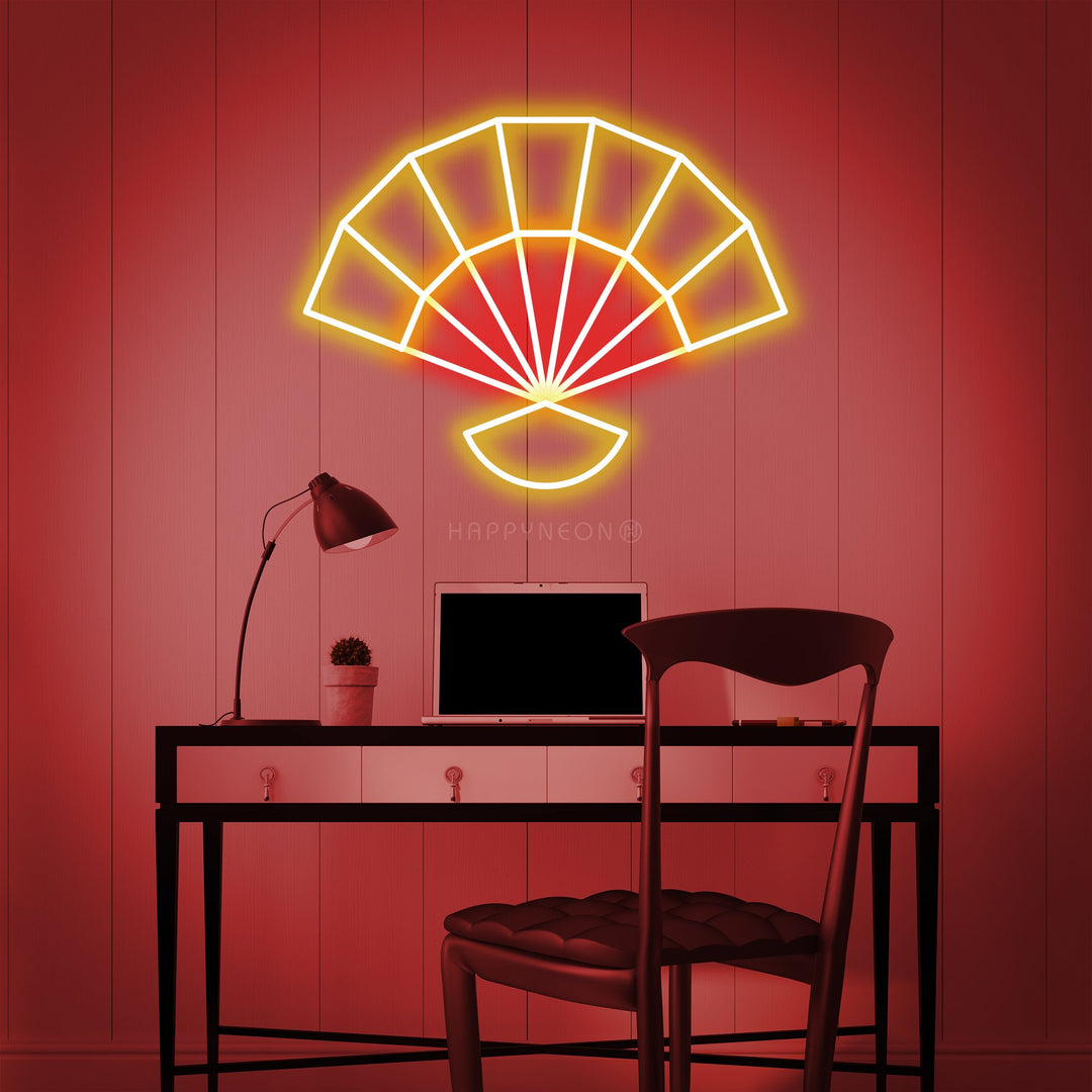 "Chinese Element Fan" Neon Sign