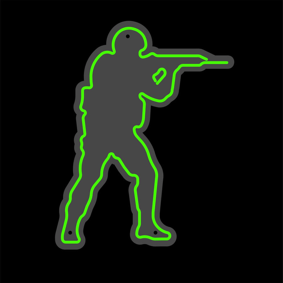 "Counter Strike Player, Gaming Decor" Neon Sign