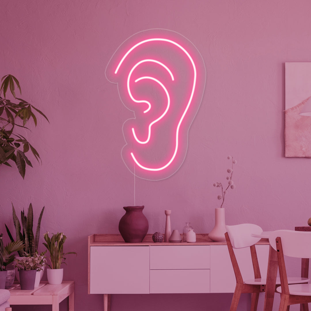 "Creative Lighting Ear" Neon Sign