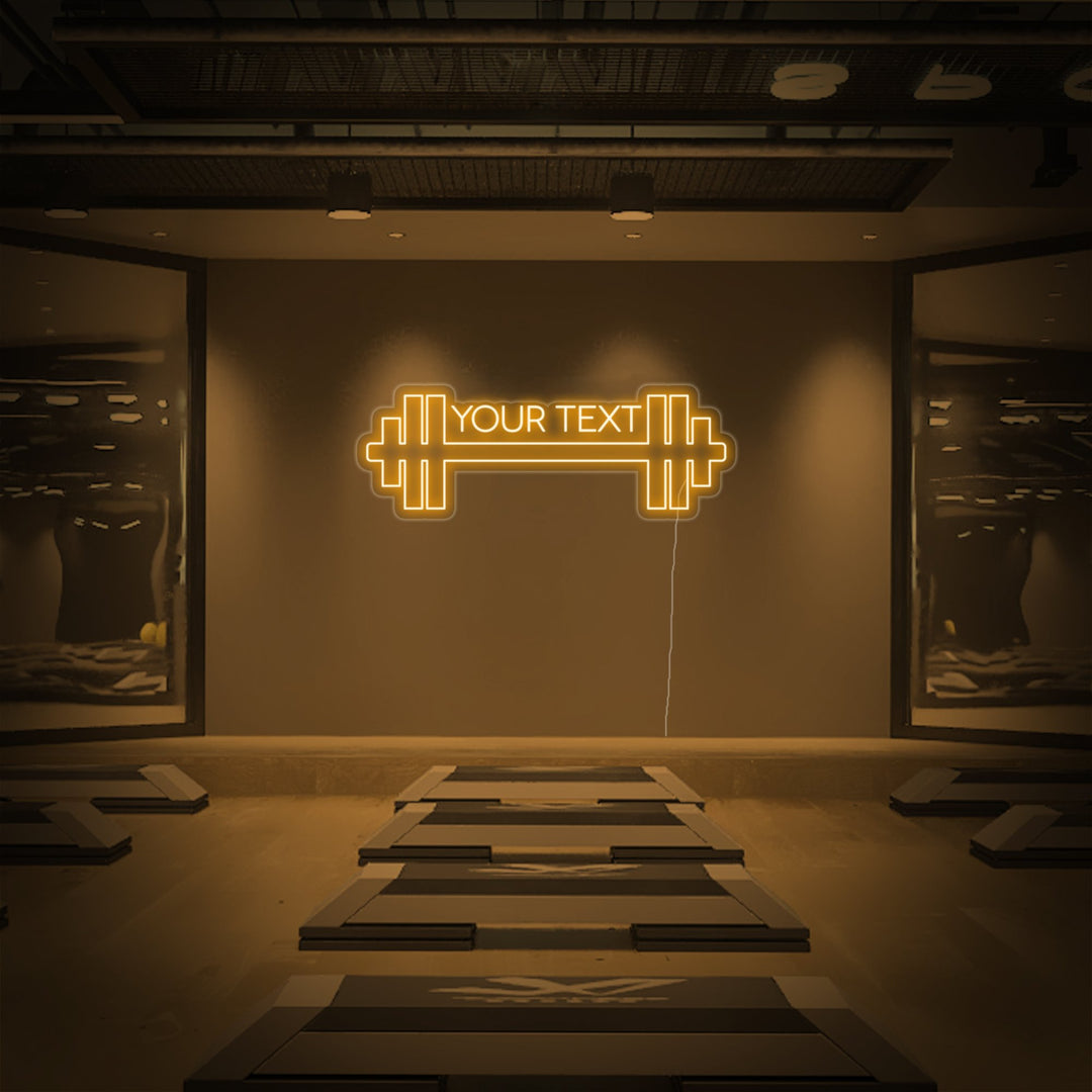 "Custom Gym Neon Sign, Custom Fitness Neon Sign, Custom Gym Wall Decor