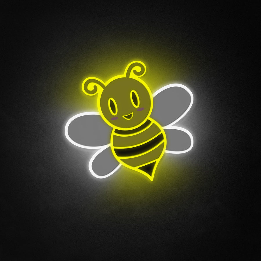 "Cute Bumble Bee,Kids Room,Animal" Neon Like Sign