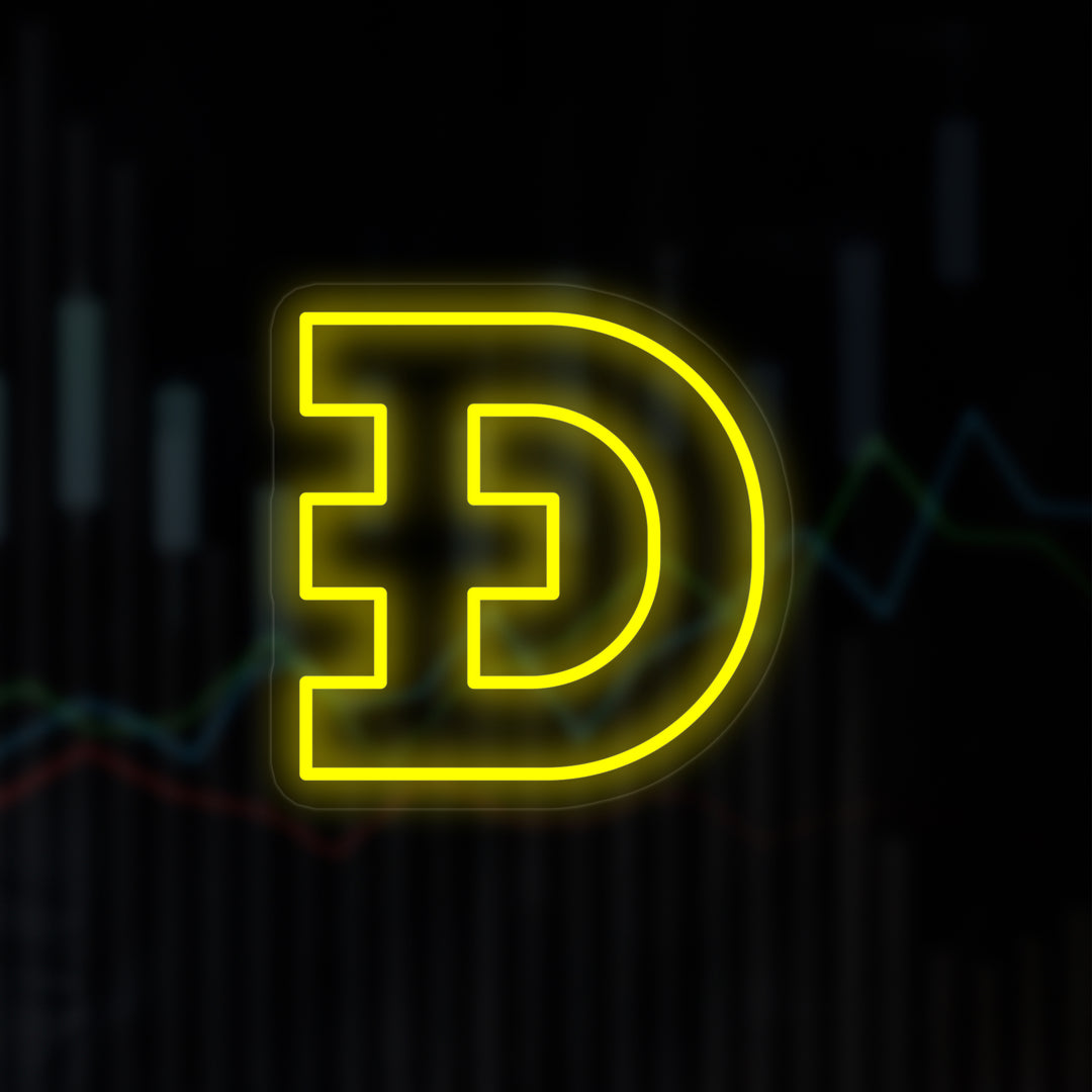 "Dogecoin" Neon Sign
