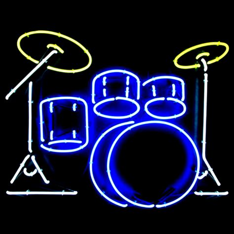 "Drum Set" Neon Sign