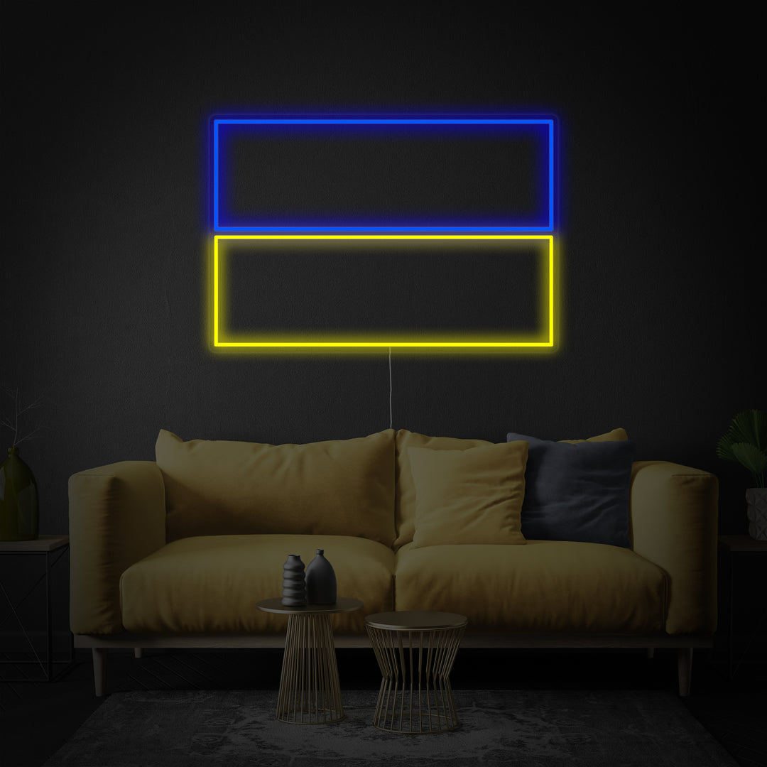 "Flag of Ukraine" Neon Sign