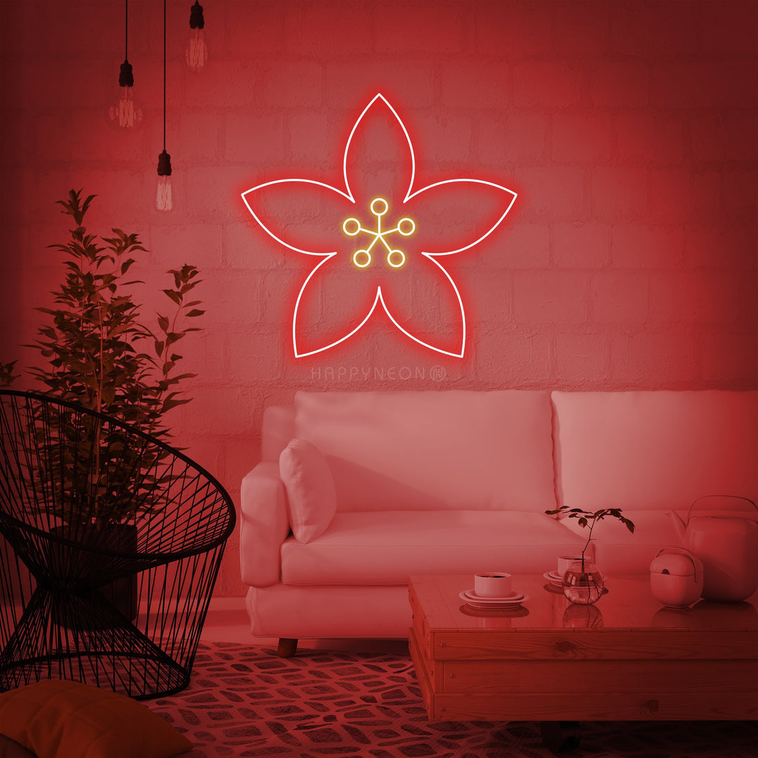 "Flower Blossom" Neon Sign