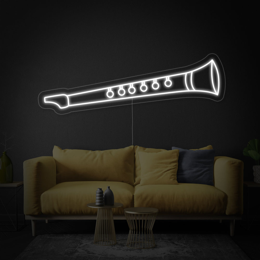 "Flute" Neon Sign