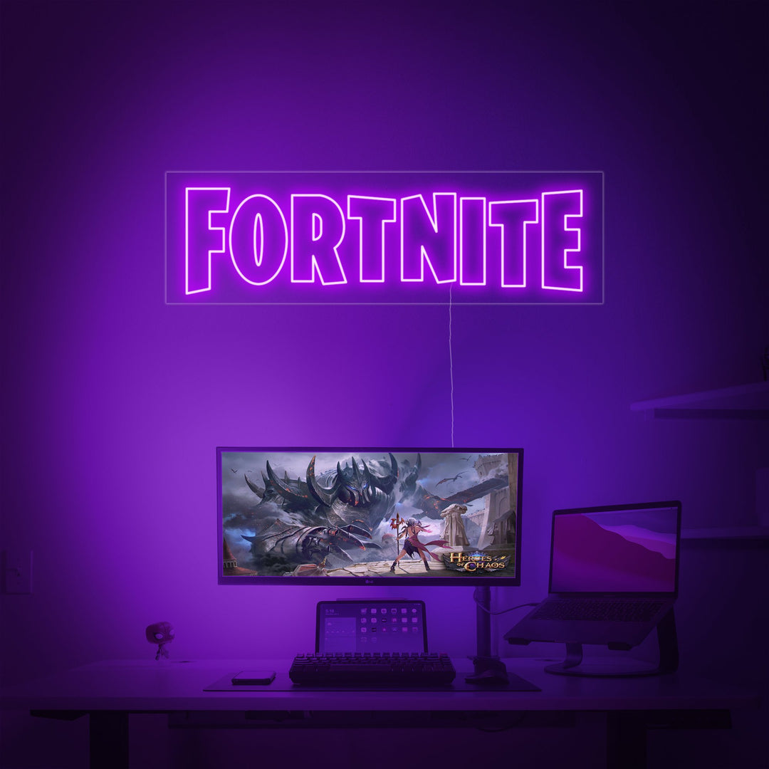 "Fortnite" Neon Sign, Fortnite Room Decor, Fortnite Wall Art