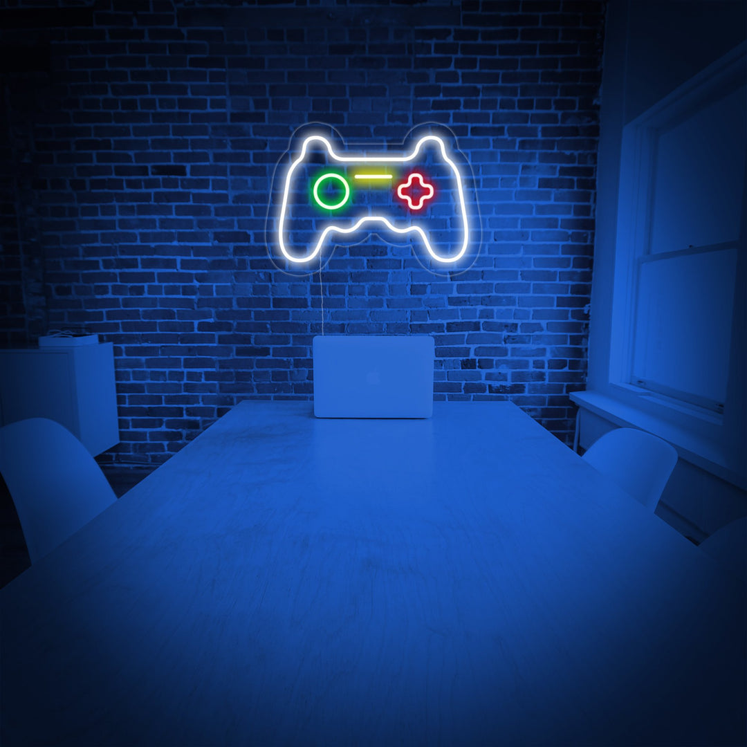 "Game Mini Controller, Game Room Decor" Neon Sign