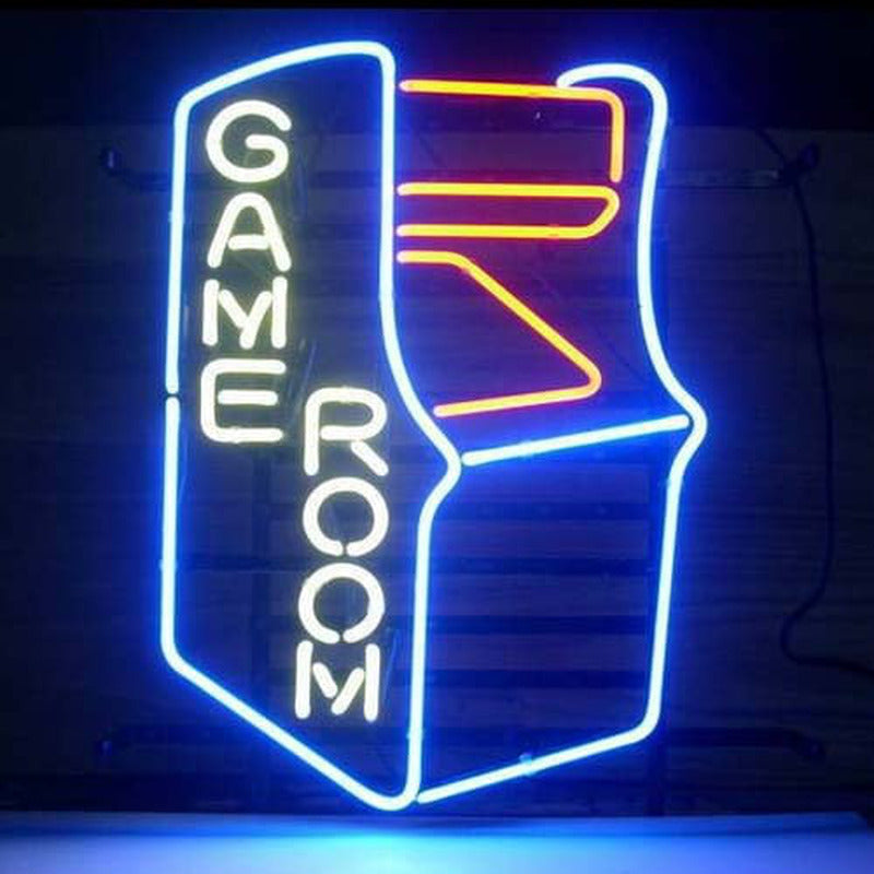 "Retro Game Room" Neon Sign, Vintage Game Room Decor