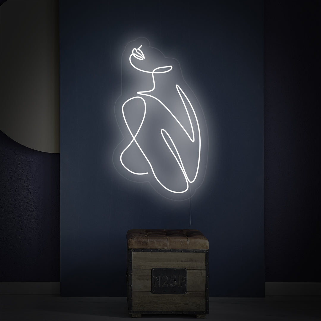 "Girl Silhouette" Neon Sign