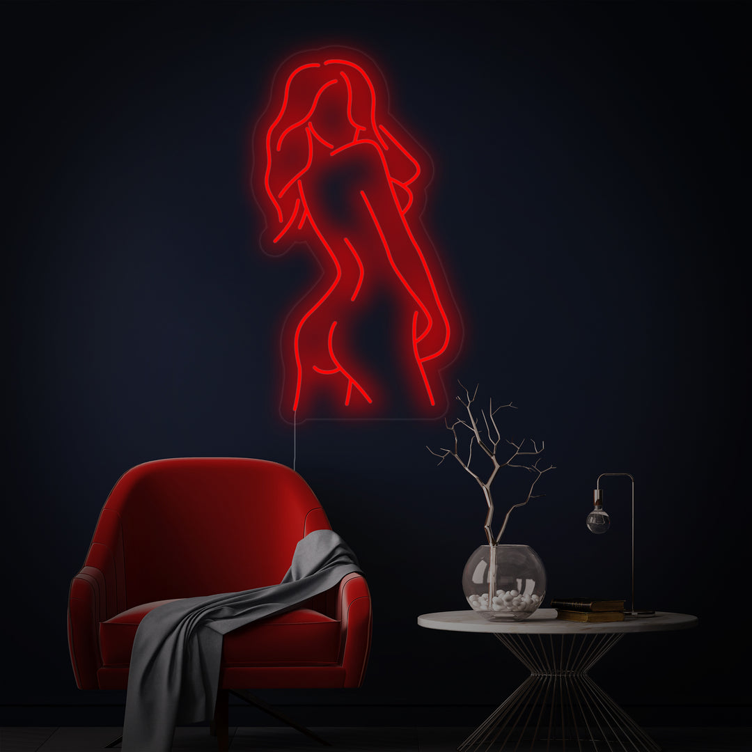 Girl Body Neon Sign, Sexy Girl Neon Sign, Naked Girl Neon Sign, Night Club Neon Sign