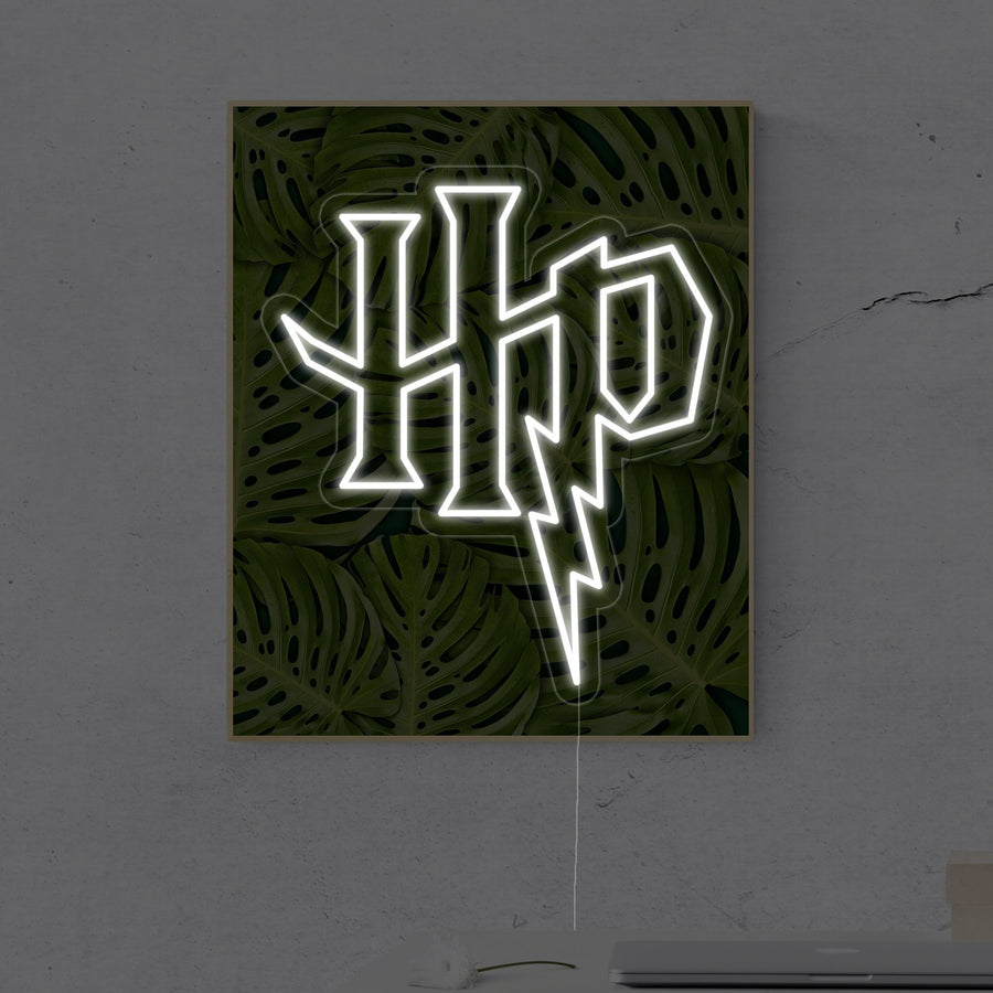 "HP" Neon Sign