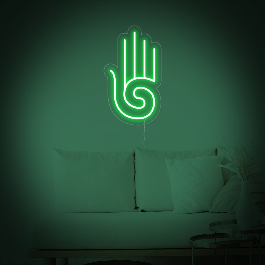 "Hamsa Yoga, Yoga Decor" Neon Sign