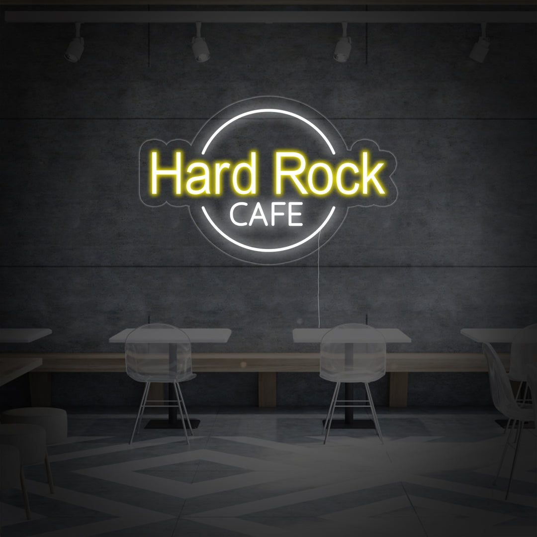"Hard Rock Cafe" Neon Sign, Coffee Neon Sign, Cafe Neon Sign