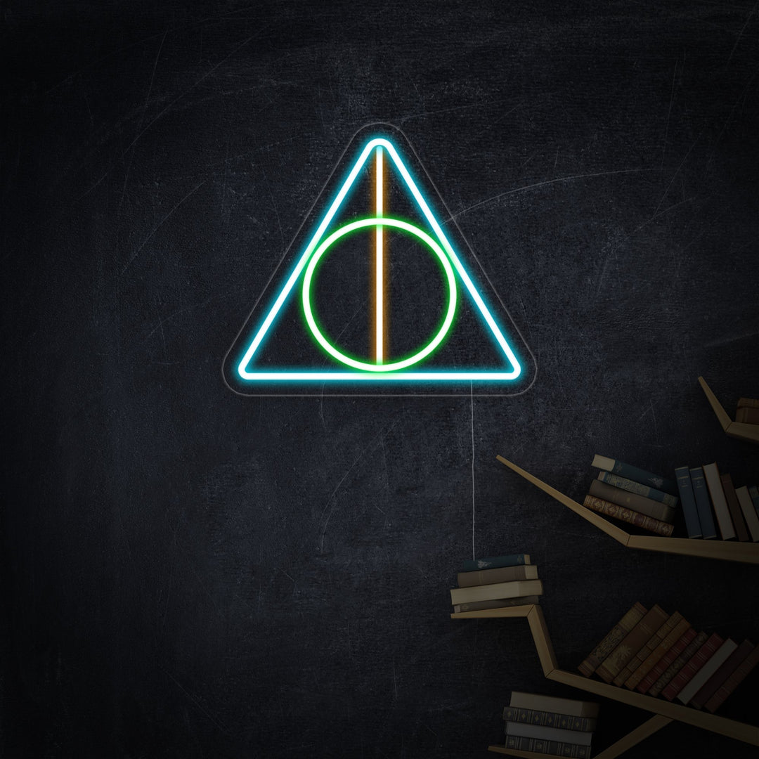 "Deathly Hallows Symbol" Neon Sign