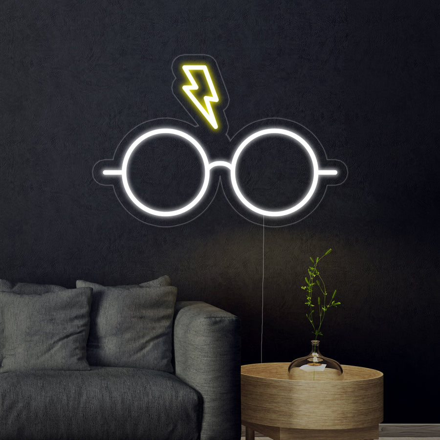 "HP Glasses" Neon Sign