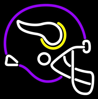 "Minnesota Helmet" Neon Sign